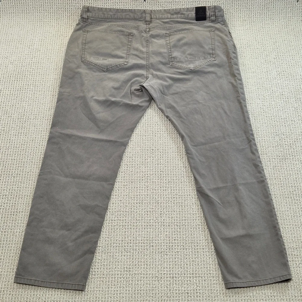 Prana Men's Ulterior Slim Pant Gray Organic Cotton Blend Casual Pants Size 40x30
